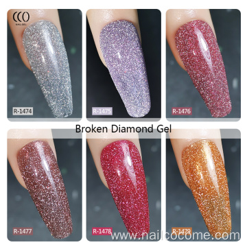 CCO Nail Art broken diamond gel Colored UV Gel Nail